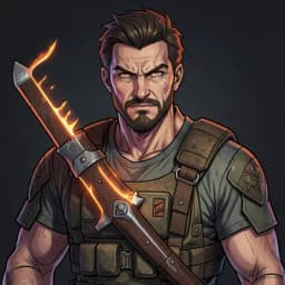 Hideo — Dungeon Crawler character portrait