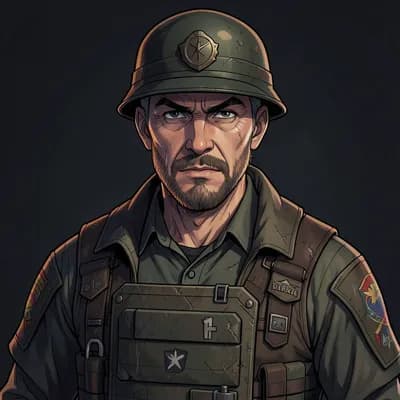 Hideo — Dungeon Crawler character portrait