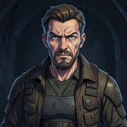 Hideo — Dungeon Crawler character portrait