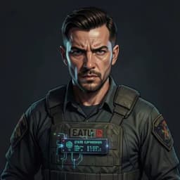 Hideo — Dystopian character portrait