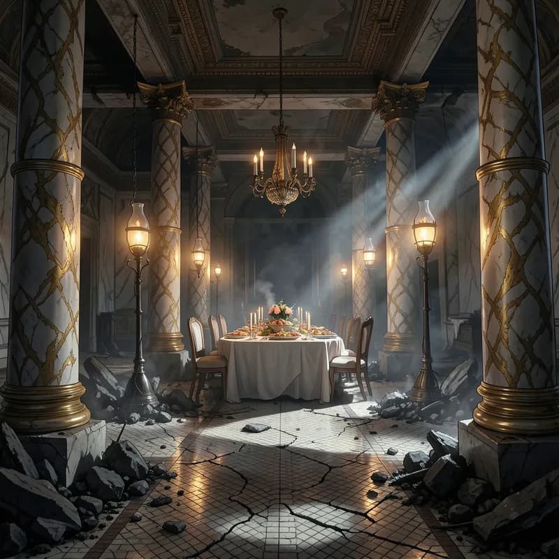 Emperor Nero Dystopian interactive story — atmospheric illustration