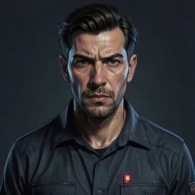 Vane — Dystopian character portrait