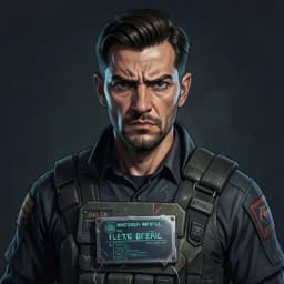 Vane — Dystopian character portrait