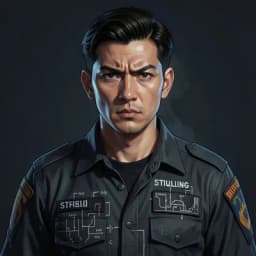 Hyeon — Dystopian character portrait