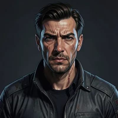 Renzo — Dystopian character portrait