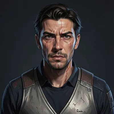 R-714 — Dystopian character portrait