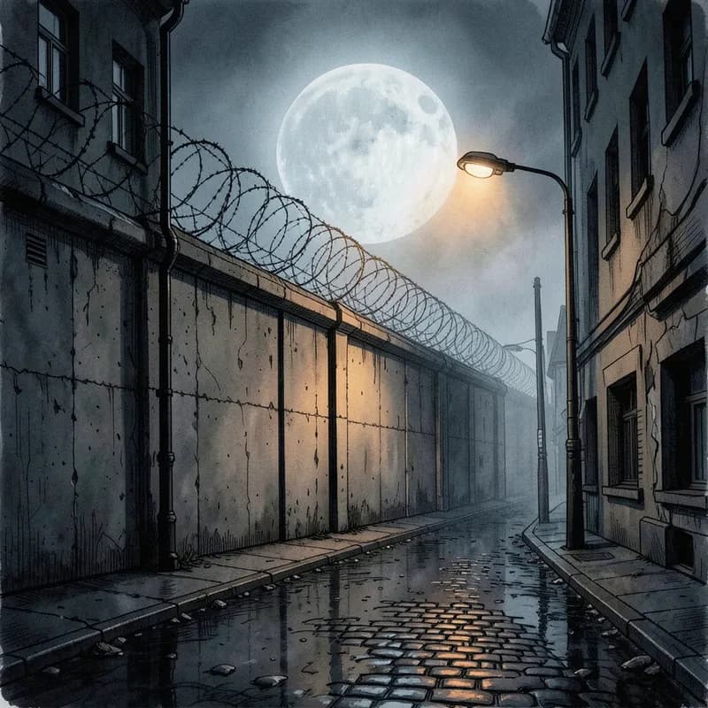 Cold War Tension Espionage interactive story — atmospheric illustration