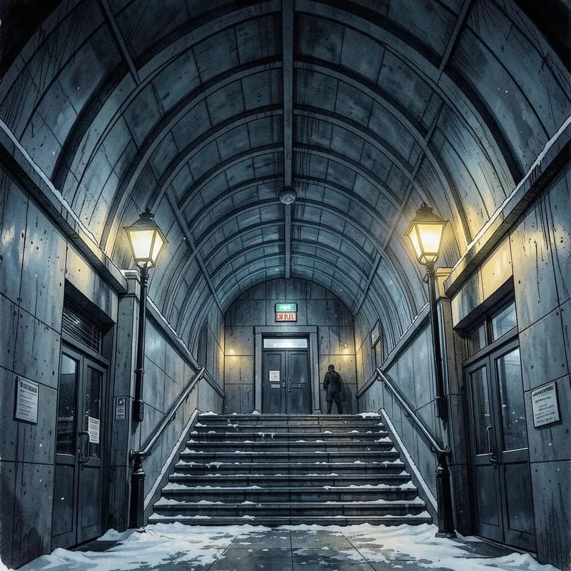 Moscow Streets Espionage interactive story — atmospheric illustration