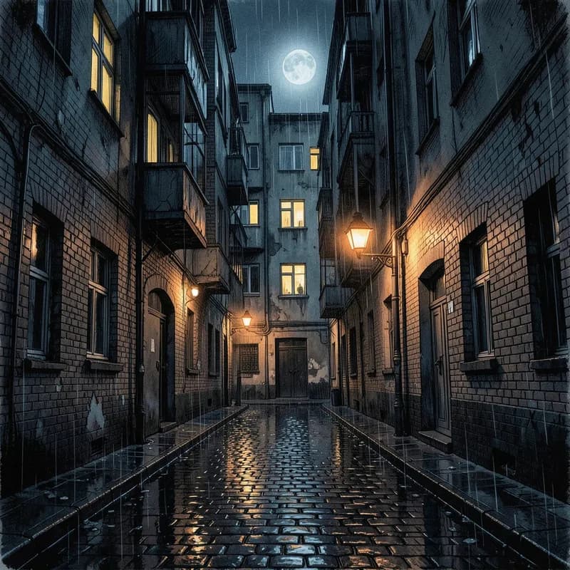 Safe House Betrayal Espionage interactive story — atmospheric illustration