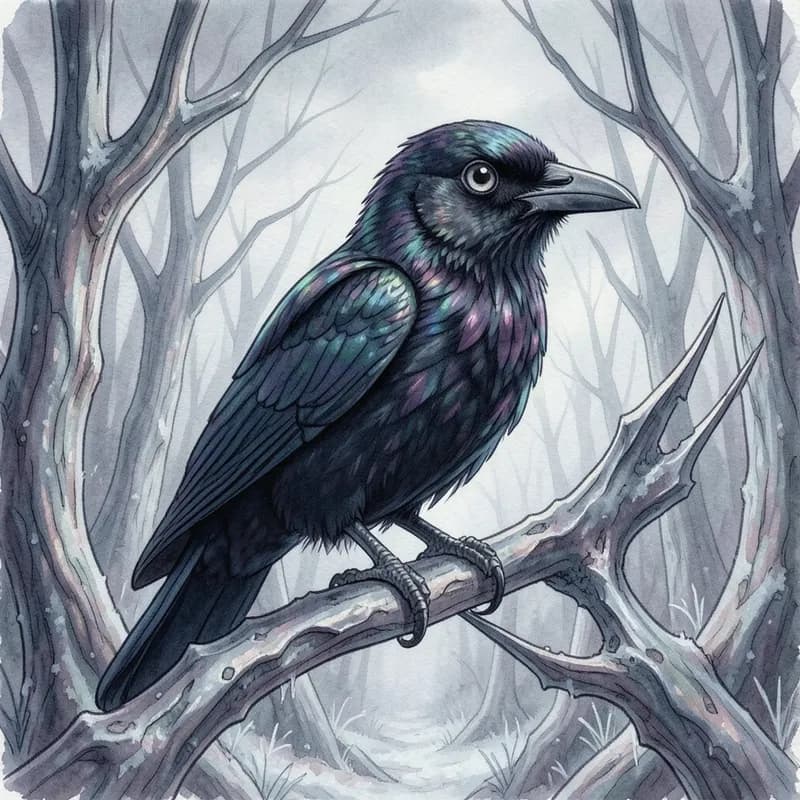 Talking Animal Fairy Tale interactive story — atmospheric illustration
