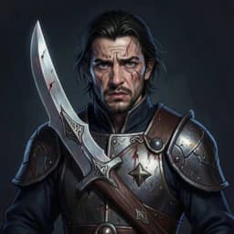 Lancelot du Lac — Fantasy character portrait