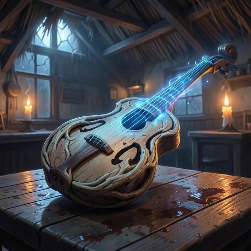 Wandering Bard Fantasy interactive story — atmospheric illustration