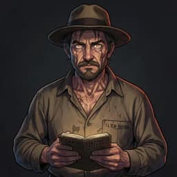 Silas Vane — Folk Horror character portrait