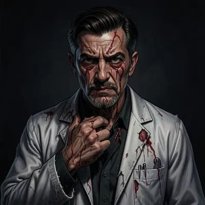 Dr. Julian Vane — Gothic character portrait