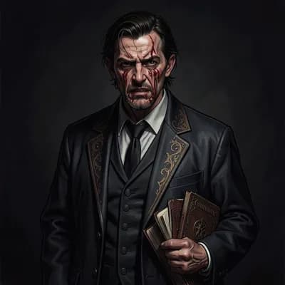 Julian Vane — Gothic character portrait