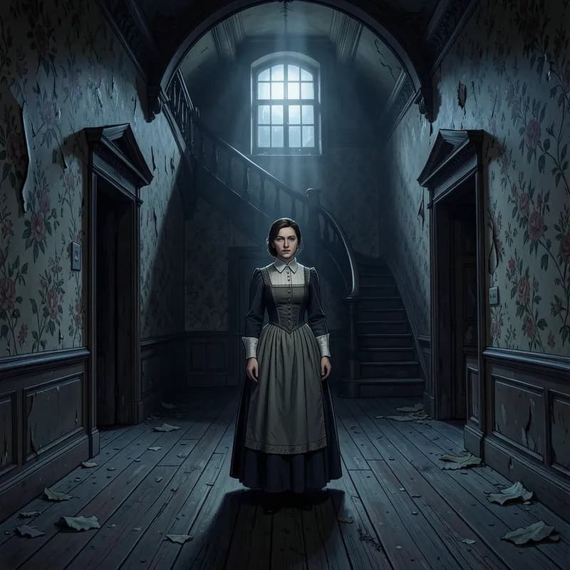 Jane Eyre Gothic interactive story — atmospheric illustration