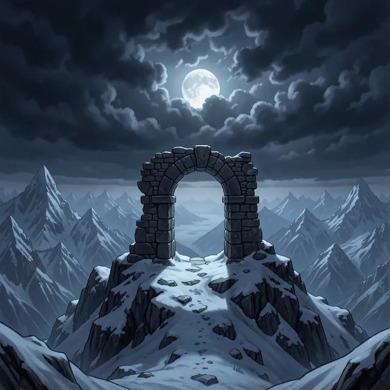 Manfred (Byron) Gothic interactive story — atmospheric illustration