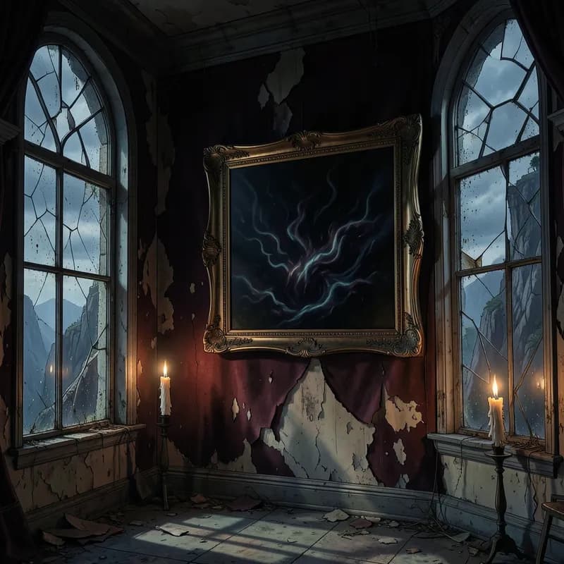 Supernatural Portrait Gothic interactive story — atmospheric illustration