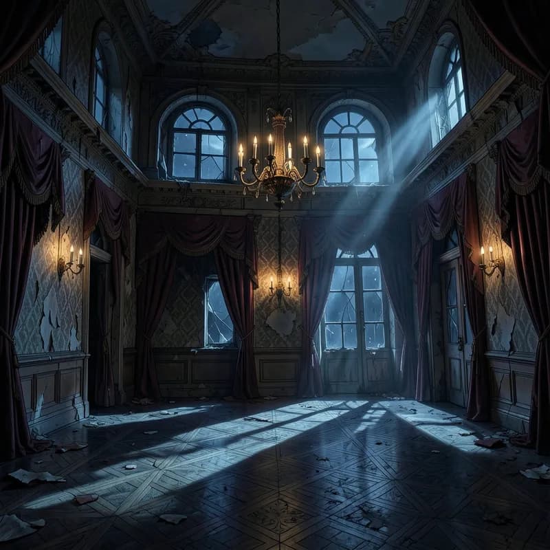 The Vampire Aristocrat Gothic interactive story — atmospheric illustration