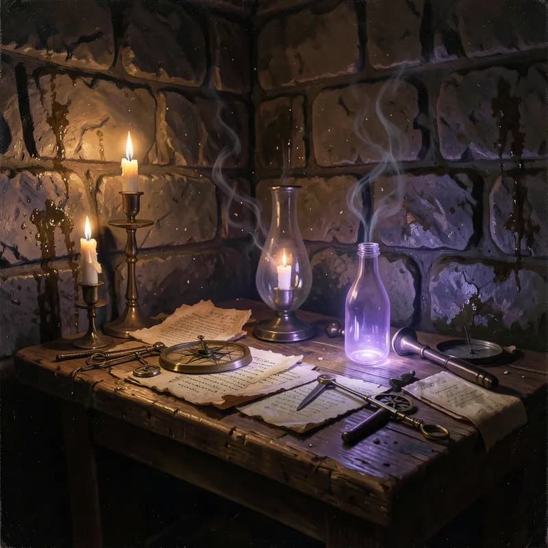 The Alchemist Historical Fiction interactive story — atmospheric illustration