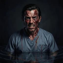 Jun-ho — Horror / Thriller character portrait