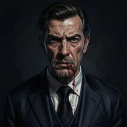 Julian Vane — Horror / Thriller character portrait