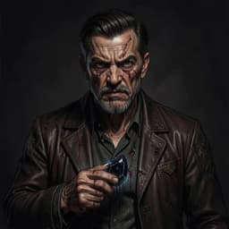 Hideo — Horror / Thriller character portrait