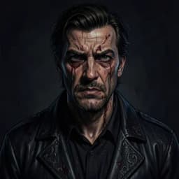 Hideo — Horror / Thriller character portrait