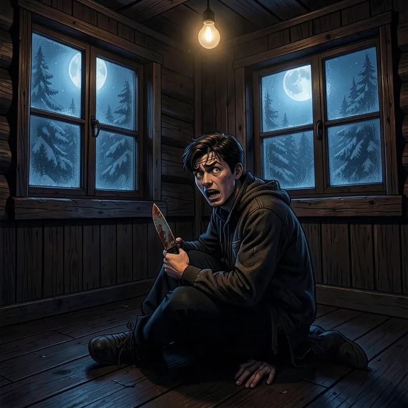 The Final Boy Horror / Thriller interactive story — atmospheric illustration