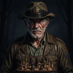 Silas — Horror / Thriller character portrait