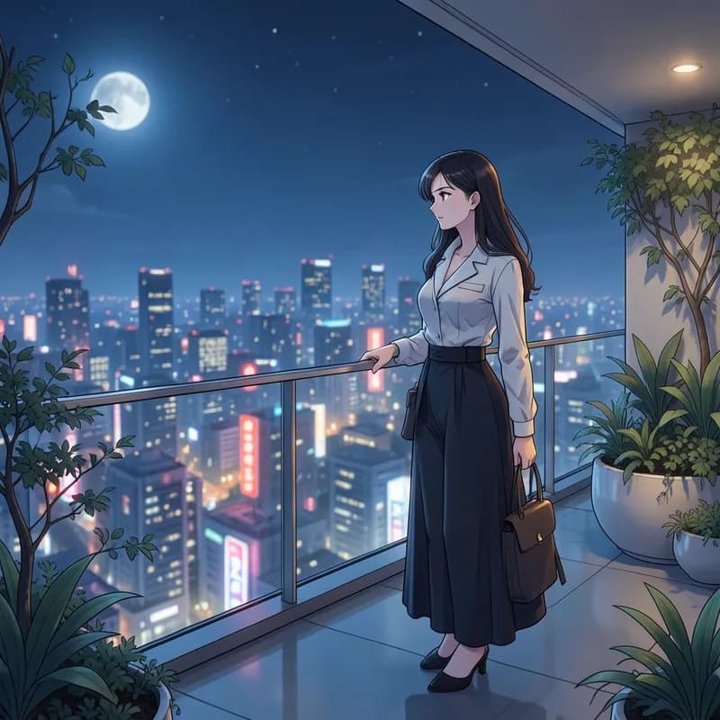 The First Love K-Drama interactive story — atmospheric illustration