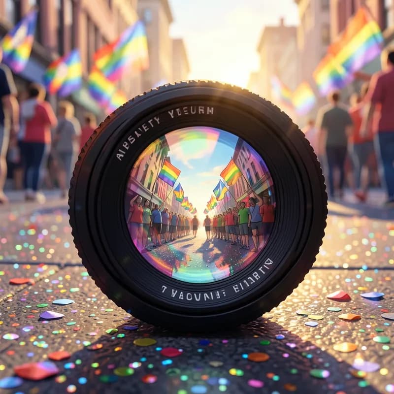 Pride Festival LGBTQ+ Romance interactive story — atmospheric illustration