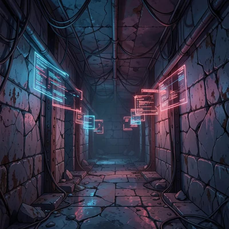 Level Up System LitRPG / GameLit interactive story — atmospheric illustration
