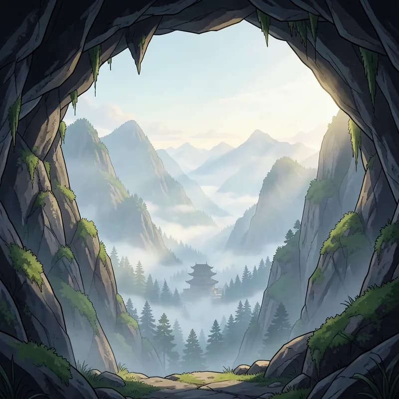 Bodhidharma Martial Arts interactive story — atmospheric illustration