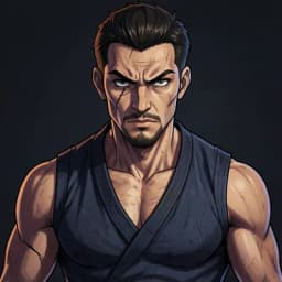 Hideo — Martial Arts character portrait