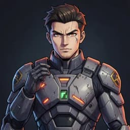 Hideo Tanaka — Mecha character portrait