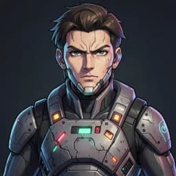 Kenji Sato — Mecha character portrait