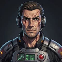 Hideo Tanaka — Mecha character portrait