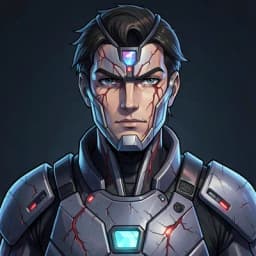 Hideo Tanaka — Mecha character portrait