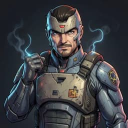 Jiro Tanaka — Mecha character portrait