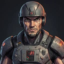Hideo Sato — Mecha character portrait