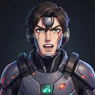 Kenji Sato — Mecha character portrait
