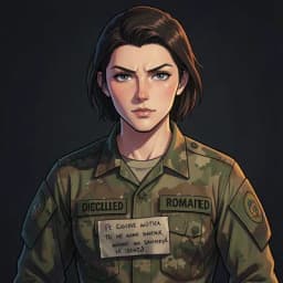 Hana Sato — Military Romance character portrait