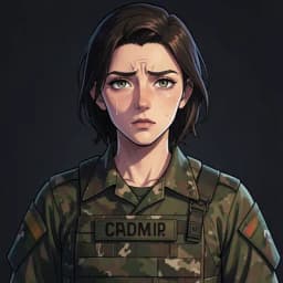 Hana — Military Romance character portrait