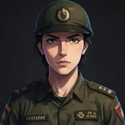 Hana Tanaka — Military Romance character portrait