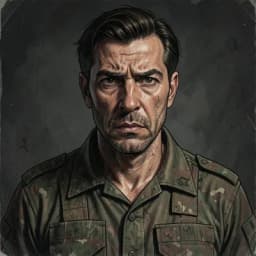 Major Marcus Vance — Military / War character portrait
