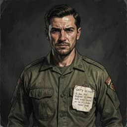 Arthur Miller — Military / War character portrait