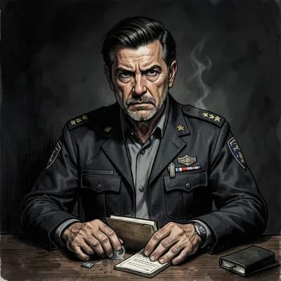 Hiroshi Sato — Mystery / Detective character portrait