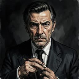 Hideo Sato — Mystery / Detective character portrait