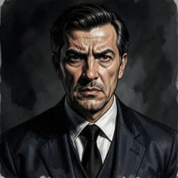 Hideo Sato — Mystery / Detective character portrait